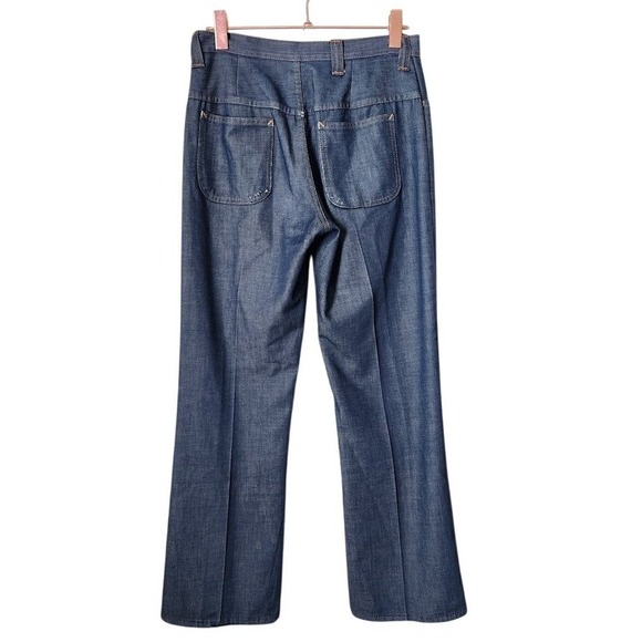 VINTAGE 70s JCPENNEY Denim Jeans Talon 42 Zip High Rise Flare - Picture 3 of 14